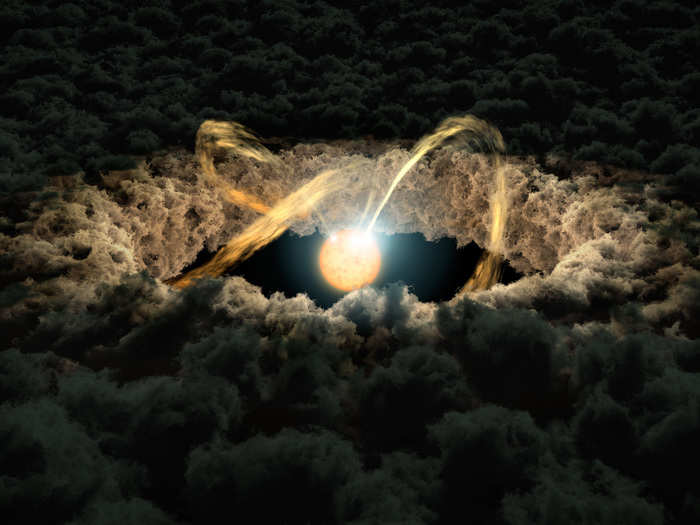 Then in 2016, data from Spitzer helped scientists determine the distance between young stars and their surrounding protoplanetary disks: rotating clouds of dense gas and dust.