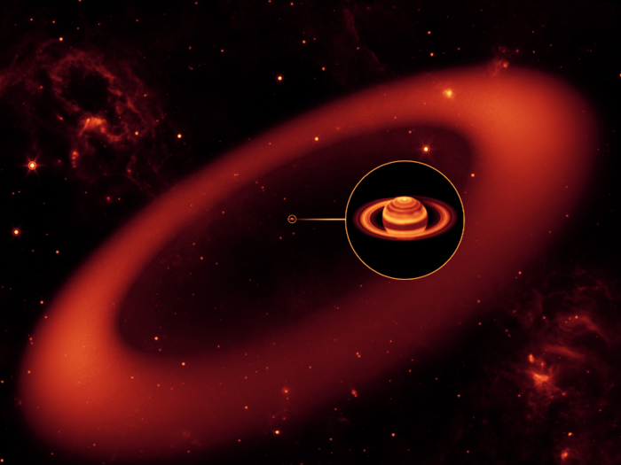 In 2009, the telescope led scientists to discover an additional ring around Saturn that