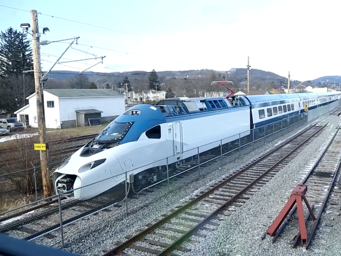 The set was constructed in Hornell, New York, south of Rochester, New York, by Amtrak contractor Alstom, as will the rest of the order.