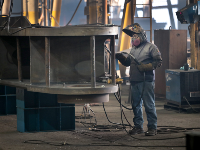 Some construction for the $2.1 billion new trains took place in Illinois at LB Steel LLC.