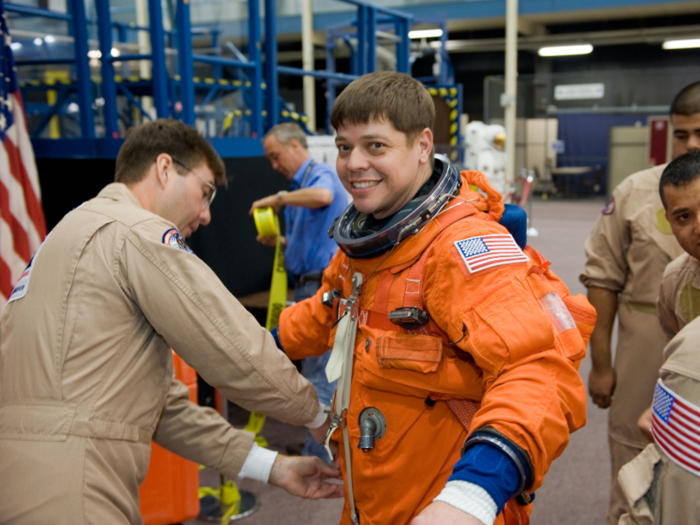 Behnken was an Air Force test pilot. He logged over 1,500 hours flying more than 25 aircraft.