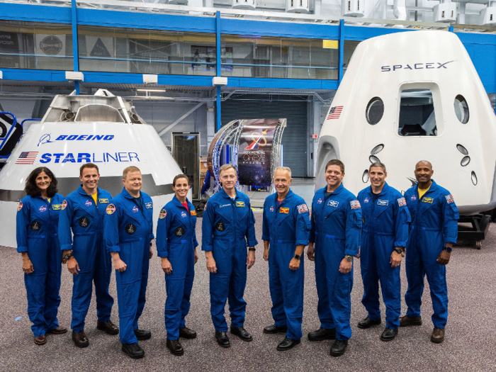 In total, NASA selected nine astronauts to conduct the first human test flights of the Crew Dragon and its Boeing counterpart, the CST-100 Starliner.