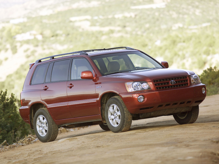 1. Toyota Highlander — keep for 15 years or longer by 18.3% of owners