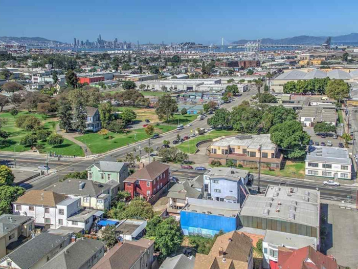 The property sits in West Oakland. The lot is specifically located in the heart of the residential district on a semi-main street with a large park nearby.