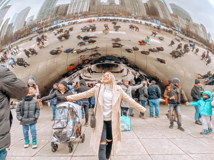 After 51 hours in transit, Silver and her cousin spent a night in Chicago before boarding their next train.