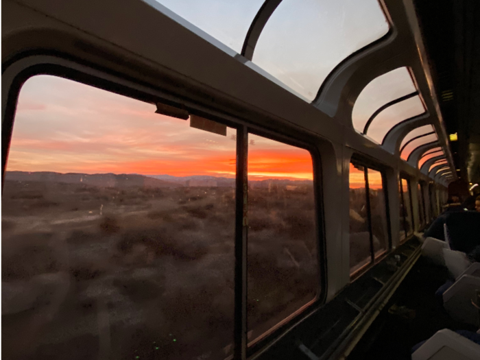 The observation car has extra windows, so you can really take in the views.