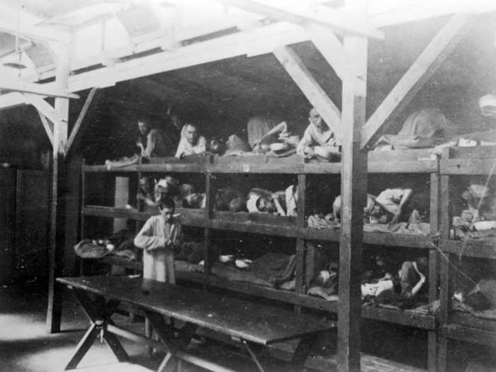 Inmates were put into poorly structured wooden barracks with 36 bunks each. Five to six prisoners were packed in so over 500 prisoners were in each unit.