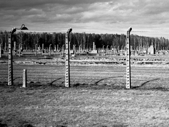 Construction of the largest camp, Auschwitz II, also called Auschwitz-Birkenau, began in October 1941. Electrified barbed wire divided it into 10 different sections.