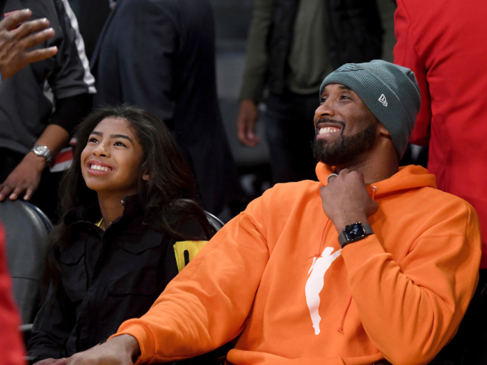 Over the past year or so of his life, Kobe was often spotted sitting courtside at NBA games with Gigi by his side.