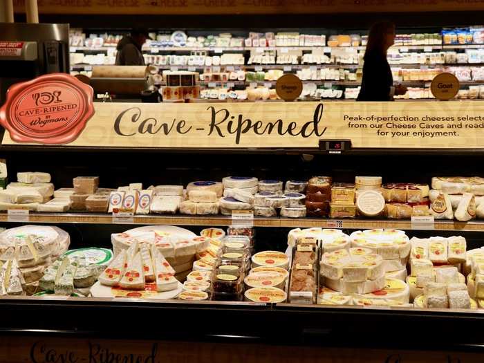 When it came to cheese, it seemed like Wegmans had every type imaginable.