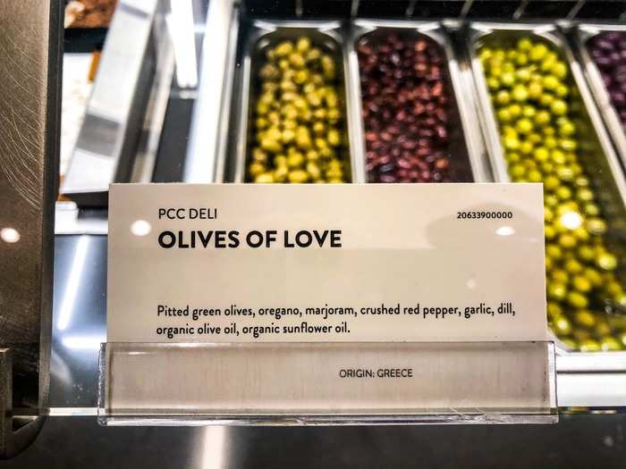 Its olives were several grades above anything you could find at Kroger. They looked delicious but came with some odd naming and high prices.