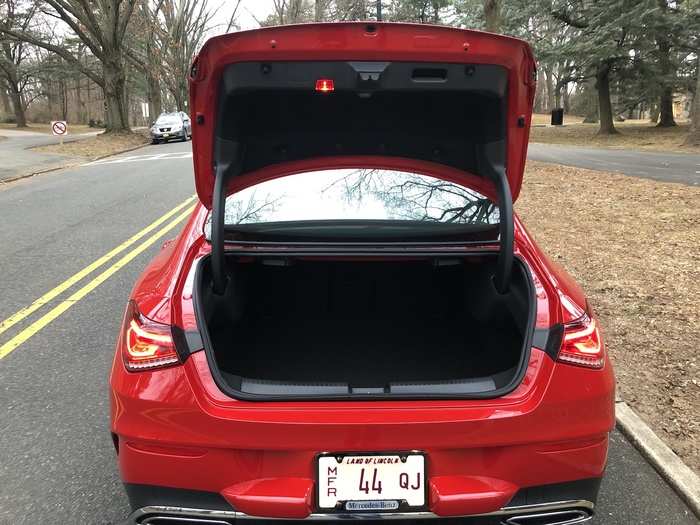 Cargo space in the trunk (no, this fastback ain