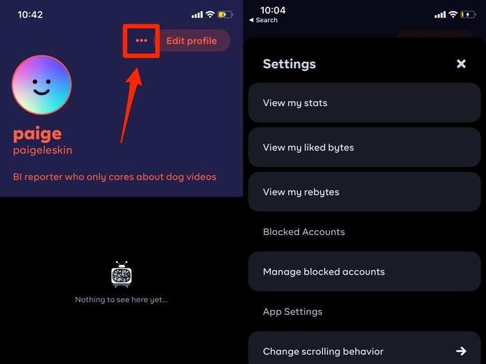 Also in your profile tab is the settings menu, where users can sort through and get more details about how they interact and use the app. The most important settings may differ depending on how you use the app. If you