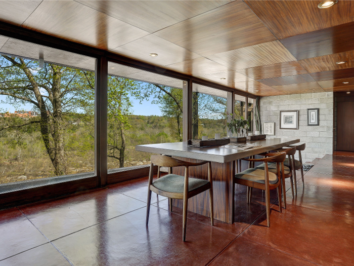 The house dates back to the 1950s, and is one of only a few Wright designs in Virginia.