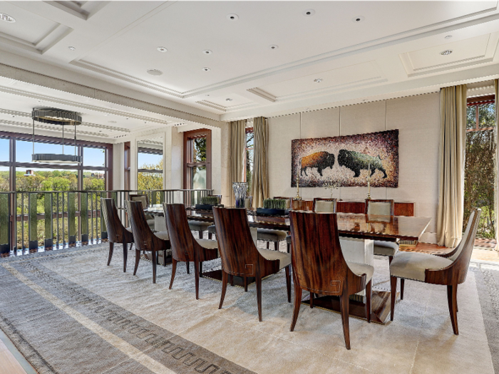 A formal dining room is another space perfect for entertaining guests.