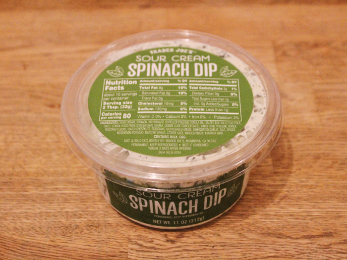 My favorite dip by far was the Trader Joe