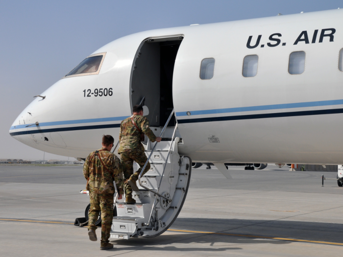 The aircraft is rare and only operates in Afghanistan, so new pilots usually have their first time at the controls when flying over combat areas.