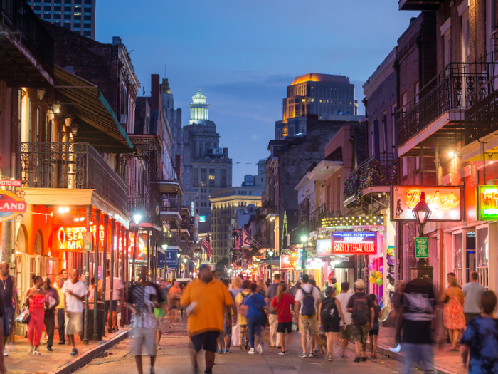 In 2019, rent for a one-bedroom apartment in New Orleans, Louisiana, dropped by 14.4%.