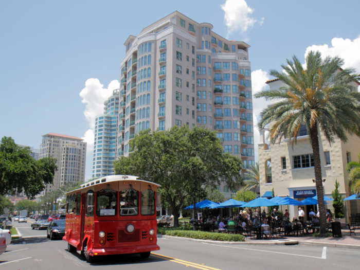 In St. Petersburg, Florida, rent for a one-bedroom apartment increased by 19.9%.