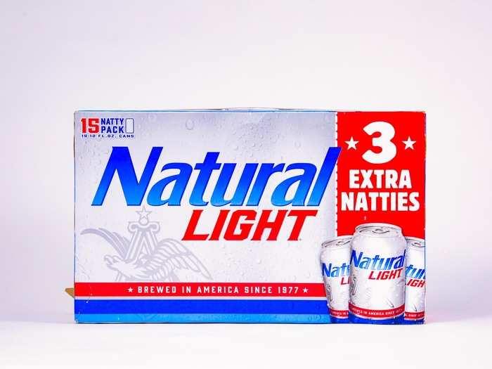 Last on the table was Natural Light, known more commonly as "Natty Light".