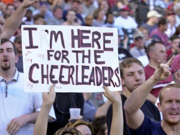 He said he was "frightened" after watching the first game. "I saw exactly what they were selling — a little boy holding a sign that read, 