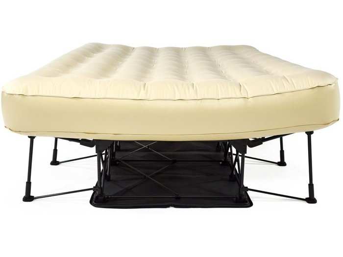 4. An air mattress that comes with its own built-in bed frame