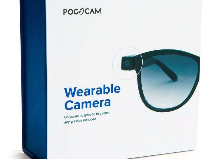 10. A wearable camera that clips to your glasses or sunglasses