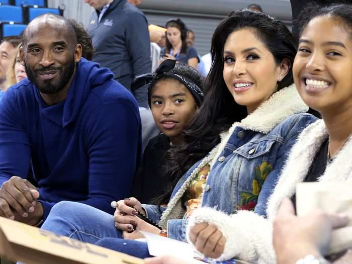 Vanessa and her daughters were a focal point of Kobe