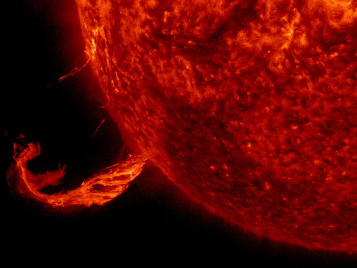 Solar storms and eruptions can send billions of tons of coronal material hurtling towards Earth, where it can wipe out power grids and damage pipelines.