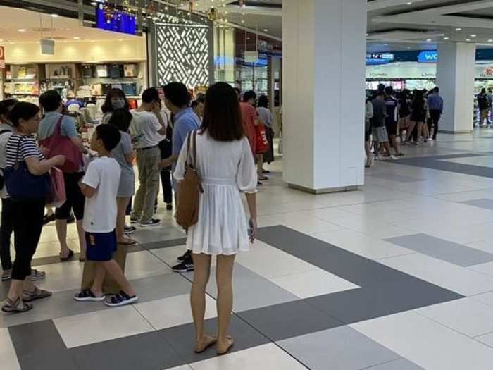 Over in Singapore, lengthy queues also materialised, despite the Government telling citizens they did not require masks unless they showed symptoms of illness.