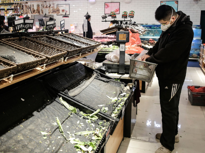 As transportation in and out of the city is on lockdown with the quarantine, there are reports of shelves being empty at supermarkets.