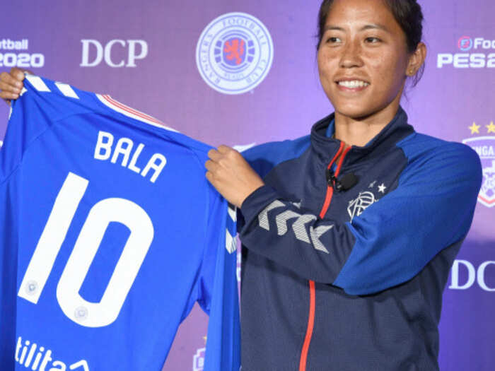 At the age of 14, Bala played her first international tournament under-17 level where she represented India.