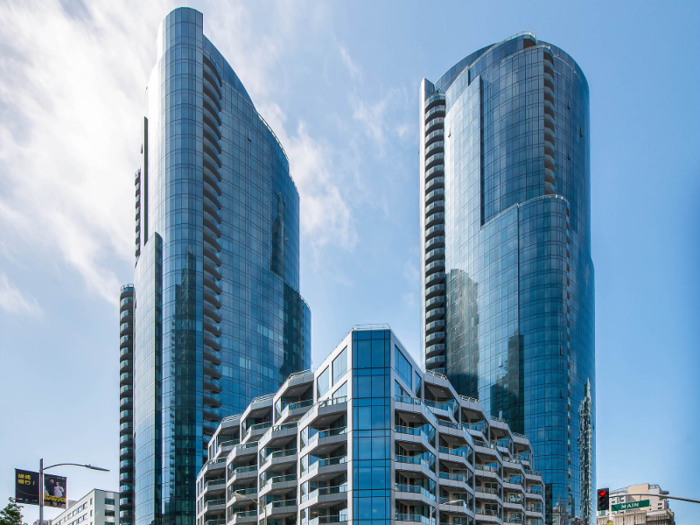 It takes up parts of the 41st and 42nd stories in the tower at 201 Folsom St.