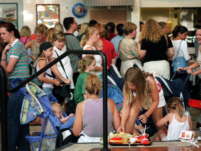 Throughout the early 2000s, malls like Flatiron Crossing were holding steady with shoppers of all ages.