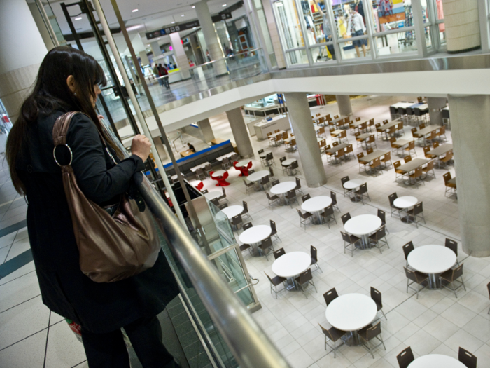 However, the food court at the Eaton Centre is not what it once was.