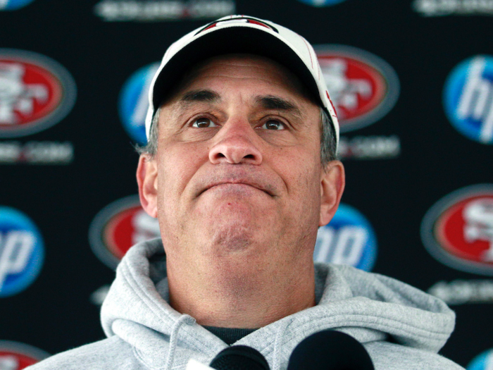 As defensive coordinator, Vic Fangio designed the 49ers