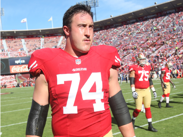 Right tackle Joe Staley was in his sixth season with the 49ers and earned a Pro Bowl selection.