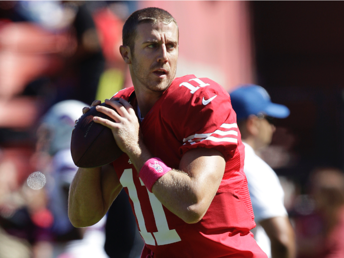 Alex Smith was in his eighth season as 49ers quarterback. He suffered a concussion midway through the season and lost his job to Kaepernick. He was traded to the Chiefs after the season.