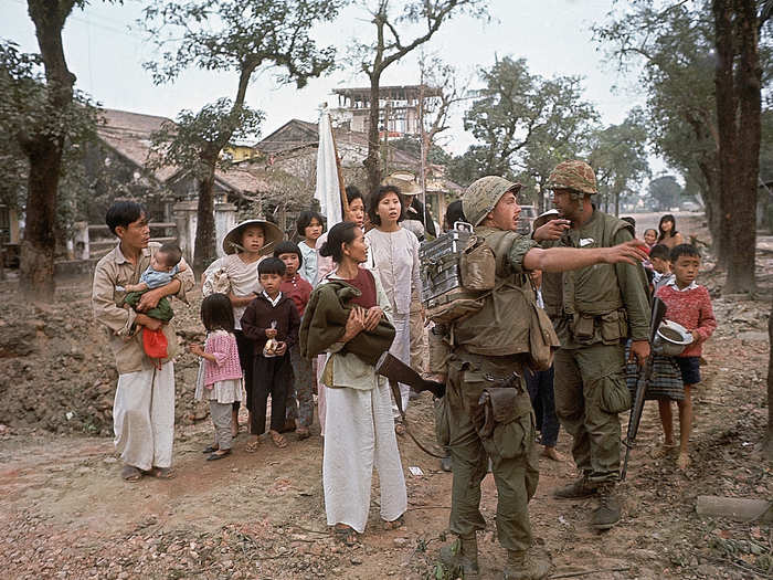 Q: You go into detail about the Vietnamese families who huddled underground for days at a time and troops in close-quarters fighting with shrapnel and buildings exploding around them. What physical and psychological toll did the fighting take?