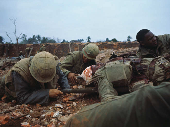 Q: The battle actually kicks off early on January 31, and something like 10,000 North Vietnamese troops swept over the city in a few days. The initial US response was to send about 300 Marines to the city, and they got a very violent greeting. It seems from your account it wasn