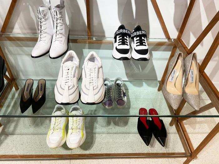 The shoes hailed from brands ranging from Burberry to Jimmy Choo.