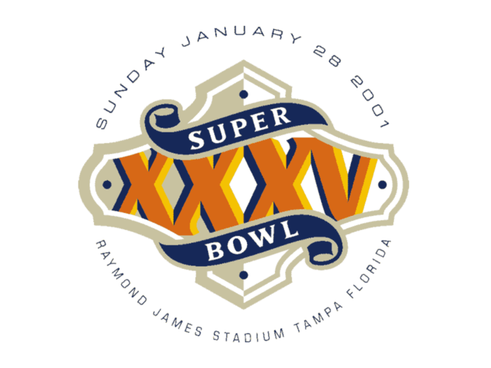 2001: The Baltimore Ravens defeated the New York Giants 34-7 at the Raymond James Stadium, in Tampa, Florida.