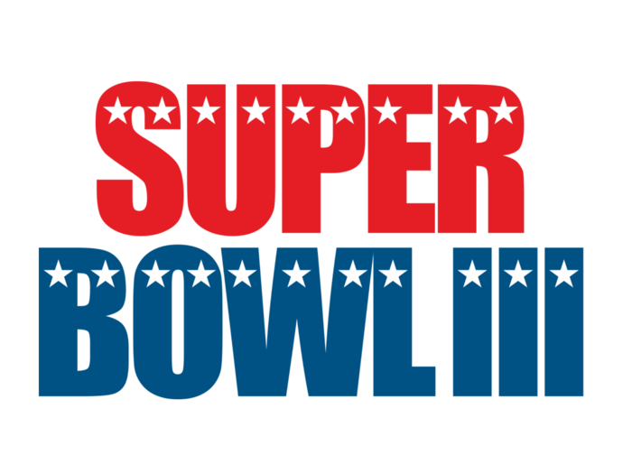 1969: With a bolder logo this year, 1969 was the first time the game officially used the trademarked "Super Bowl" name. The New York Jets beat the Baltimore Colts 16-7.