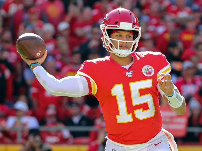 Over/Under 2 touchdown passes from Patrick Mahomes