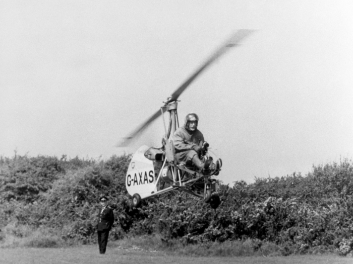 Police used contemporary contraptions like this autogyro, which was fitted with infra-red cameras. It could take X-ray pictures up to 2,000 feet above the Sussex Downs, which scientists hoped would lead to clues.