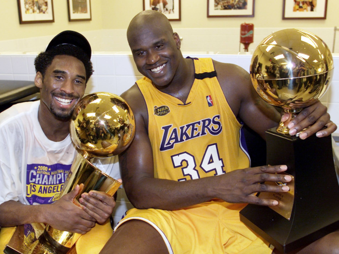 The duo won the Lakers their first NBA championship in twelve years in 2000.