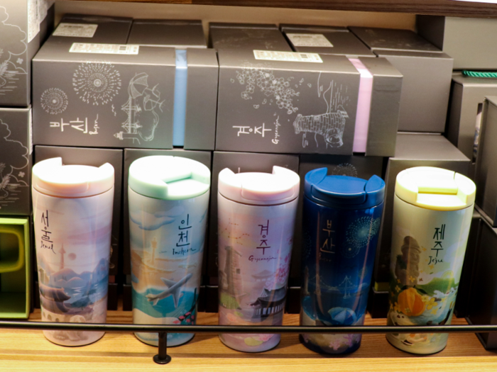 The store also sells some Korea-specific merchandise.