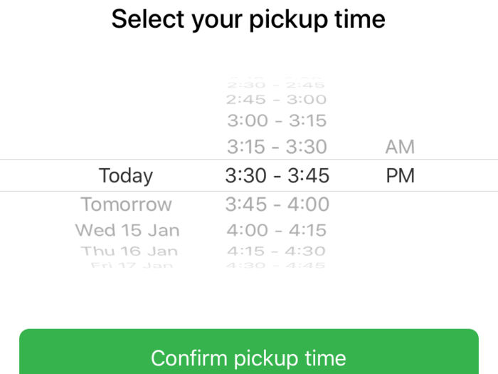 Just like Uber, you can also schedule a ride way ahead of time.