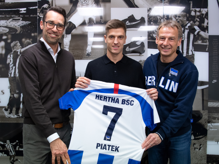 Krzysztof Piatek left AC Milan for Hertha Berlin after just a year in Italy.