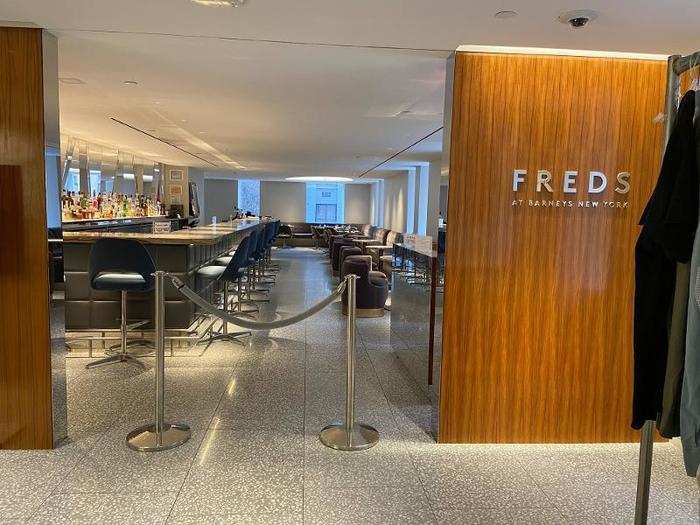 Freds, the beloved restaurant inside Barneys, is still open just for lunch.